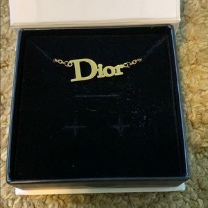 Vibeszn Dior 18k gold plated necklace